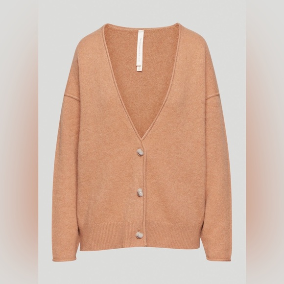 Babaton Sweaters - The Group by Babaton Luxe Cashmere Cardigan in Camel Size Small